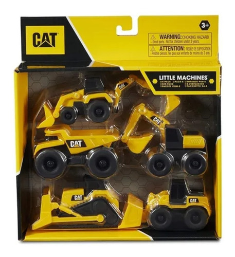 Little Machines Cat Pack X5 - Wabro Art 82150 Color Amarillo