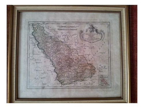 Mapa Antiguo Ducado De Berg Y Dominios Nro. 291 Año 1790