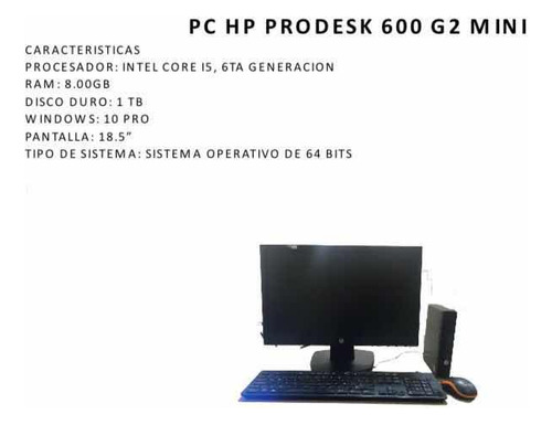 Hp Prodesk 600 G2 Mini (Usado)