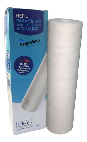 Refil Filtro De Agua Caneco - Acqualimp (modelo Antigo) Cor Branco n a