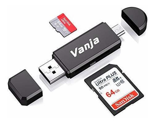 Vanja Adaptador Tipo Micro Usb 2.0 Lector Portatil Para