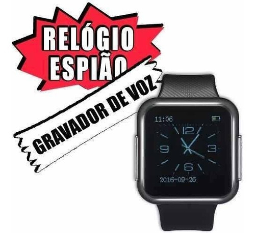 Relogio Pulseira Gravador Para Espionagem Equipamento De Be6