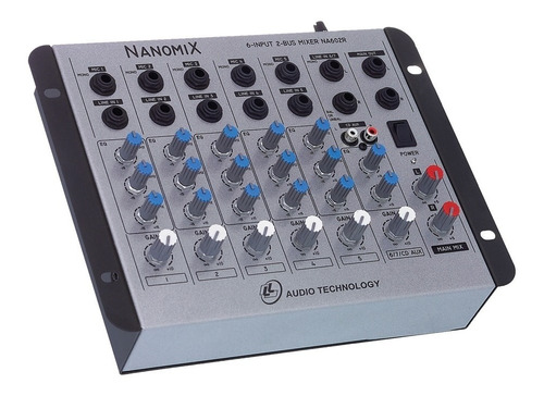 Mesa De Som Nanomix Mixer 6 Canais Na602r Ll Audio Bivolt