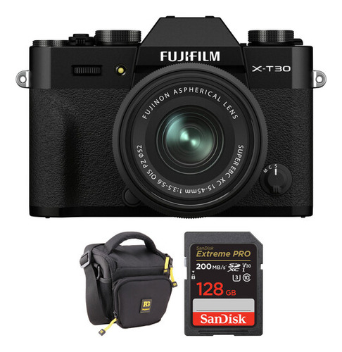 Cámara Fujifilm X-t30 Ii Mirrorless Con Lente 15-45mm Y Kit
