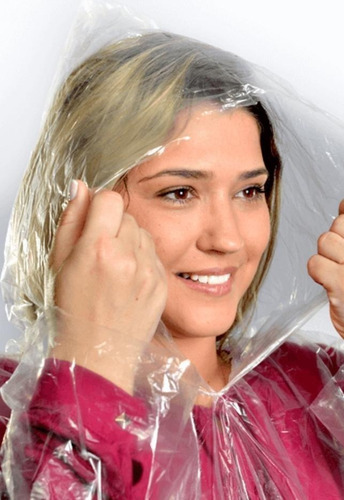 Imagem 6 de 6 de 10 Capas De Chuva Descartável Transparente Unisex