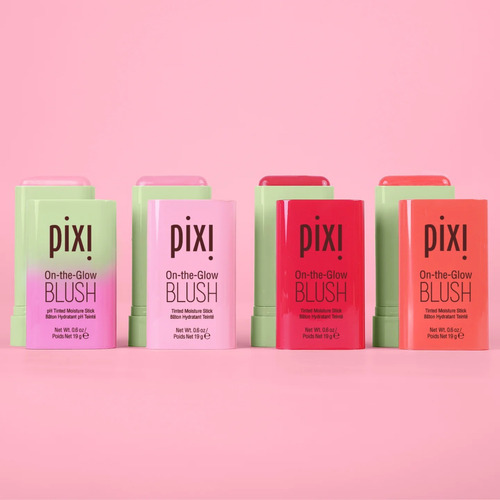 Pixi By Petra On-the-glow Blush, Rubor Mejillas Y Labios Ruby - Strawberry Red