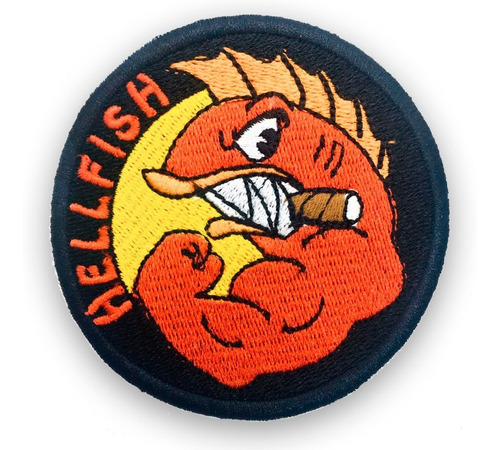 Parche Bordado Hell Fish