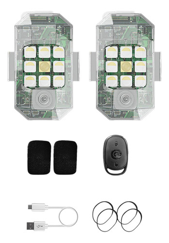 Luces Estroboscópicas Led Para Aviones Con Control Remoto,