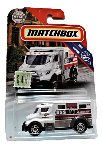 Matchbox Armored Truck $$$ Bank Mbx Service 