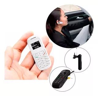 Mini Telefone Celular Pequeno Desbloqueado Bluetooth Branco