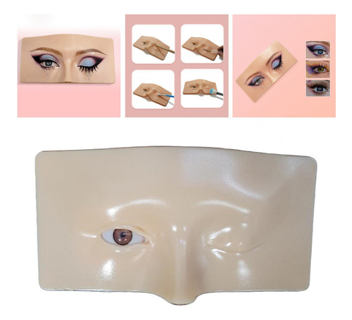 Práctica De Maquillaje De Ojos Cara De Silicona Para