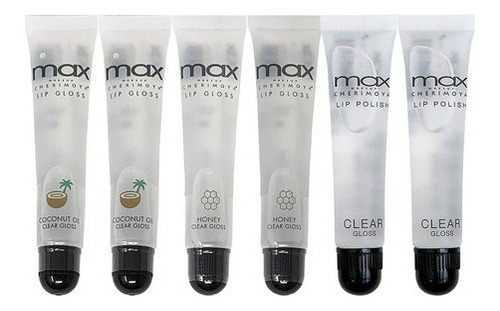 Maquillaje Max Cherimoya Lip Polish Coconut Oil Clear Glos