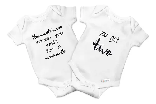 Twinstuff Mono Para Bebe Gemelo - Conjunto De Mamelucos Faci