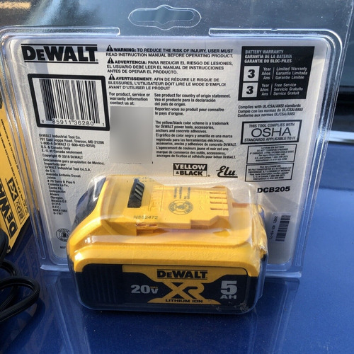 Bateria Dewalt Ion Litio 20v Max Xr 5.0ah Dcb205 Oferta!!!!!