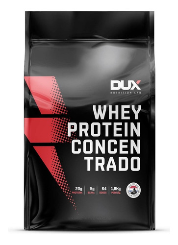 Whey Protein Concentrado - 1,8 Kg Dux Nutrition Sabor Morango