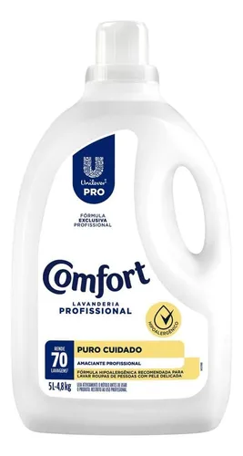 Amaciante Comfort Lavanderia Profissional Puro Cuidado 5 L