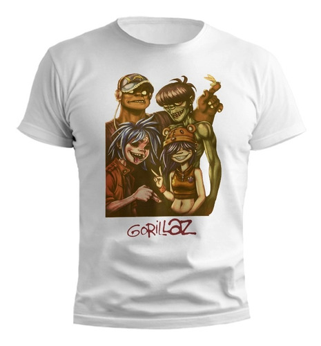 Remera Gorillaz Poster Diseño Exclusivo