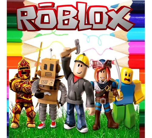 50 Desenhos Para Pintar E Colorir Roblox - Folha A4 Inteira! 1 Por Folha! -  #0178