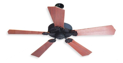 Ventilador Empire Negro Palas Caoba Y Wengue Martinymartin