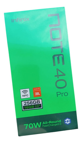 Infinix Note 40 Pro 256gb 8gb Con Cargador Inalámbrico Vintage Green