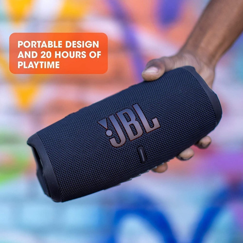 Parlante JBL Charge 5 JBLCHARGE5 portátil con bluetooth waterproof grey 110V/220V