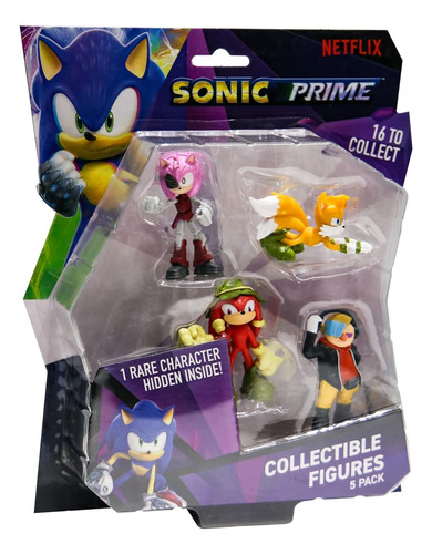 Sonic Prime Pack Por 5 Figuras Coleccionables Son2040 Lelab 