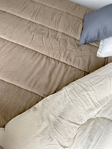 Acolchado Reversible Pret A Home King Tusor Visón