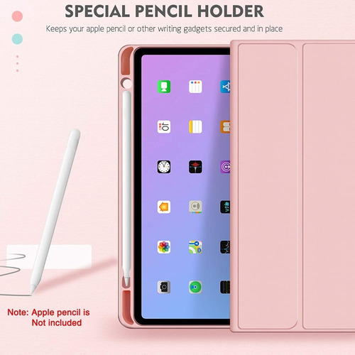 Imagen 2 de 9 de Funda Para iPad 10.2 7/8/9 Gen + Teclado Color + Slot Pencil