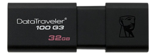 Pendrive Kingston Datatraveler 100 G3 Dt100g3 32gb 3.0 Negro