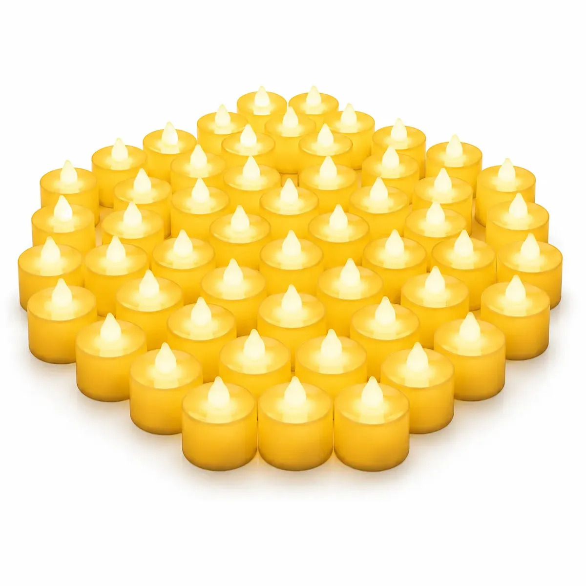 50 Velas De Té Luz De Ligeras Realistas Led Electrónicas
