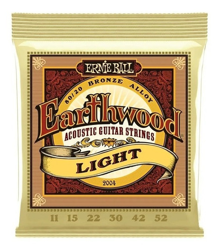 Encordado Guitarra Acustica Ernie Ball 2004 Earthwood 011