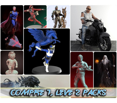 Pack Stl Filmes E Séries - Impressão 3d + Atualizações