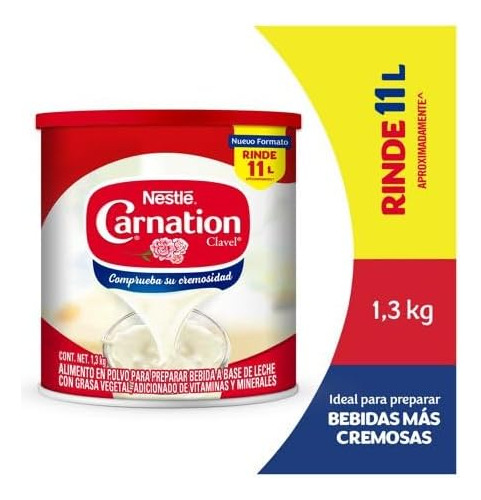 Bebida En Polvo A Base De Leche Nestlé Carnation Polvo 1.3kg
