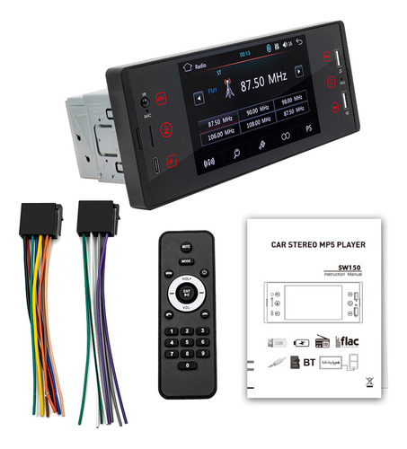 Auto Estereos Pantalla Táctil 1 Din Bluetooth Usb