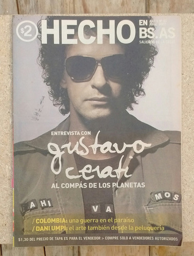 Revista Hecho En Bs As Año 6 N 80 Abril 2007 Gustavo Cerati