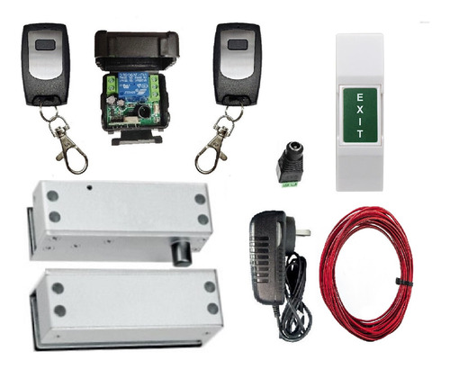 Control Acceso Inalambrico Cerradura Perno Vidrio Blindex