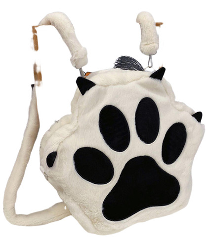 Bonita Bandolera Con Forma De Pata De Gato, Nueva Mochila Co