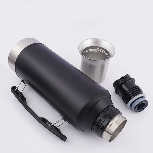 Termo 1 Litro Mate System Classic. Negro