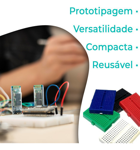 5x Mini Protoboard 170 Pontos Breadboard Para Arduino