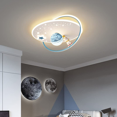 Lámpara De Techo Infantil Con Diseño De Astronauta Creativo