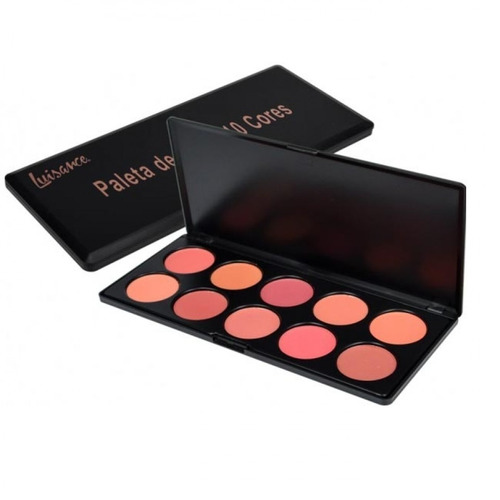 Paleta De Blush Com 10 Cores L781 - Luisance