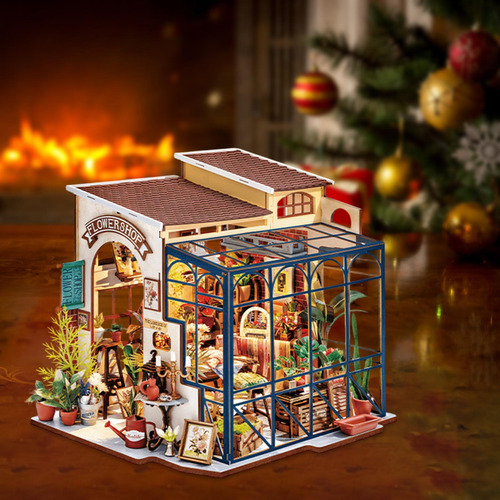 Miniatura Diy Para Casa De Muñecas, Modelo De Tienda De