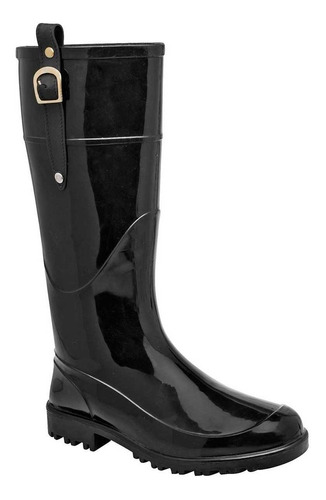 Bota Lluvia Mujer Top Moda 7429-a Negro 079-738