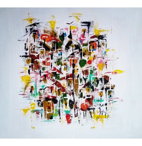Cuadro Original Cazart Pintado A Mano Sobre Tela Y Bastidor