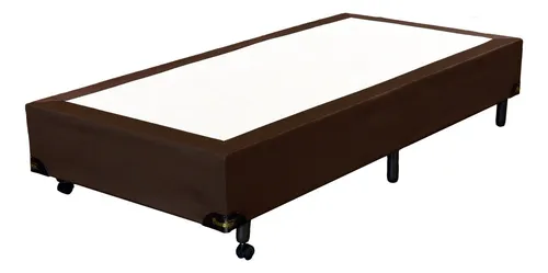 Base Box Solteiro Jacquard Liso 96x203x25cm