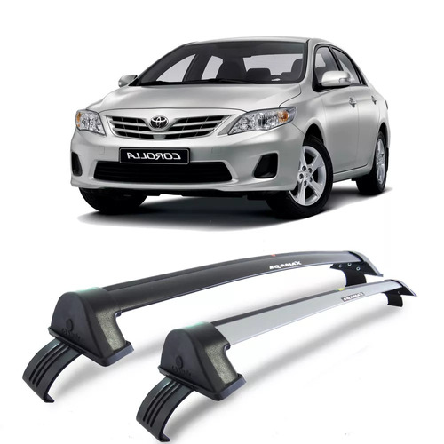 Barras De Techo Eqmax Toyota Corolla 2015 Color Gris Plata