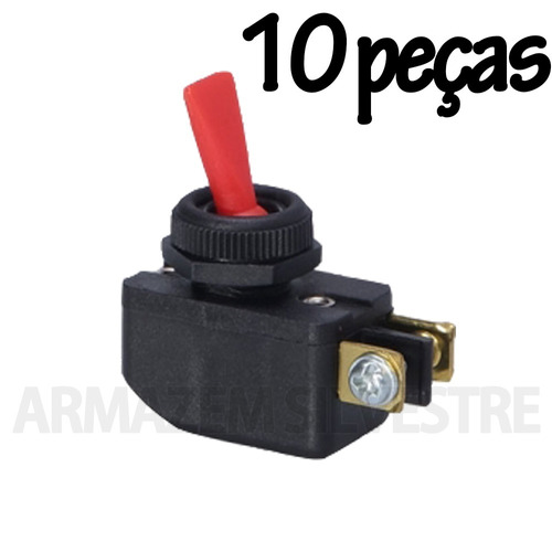 10 Chave Interruptor Alavanca Unipolar 6a Cs-301d Margirius