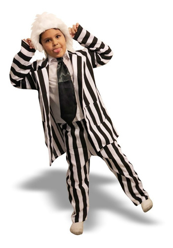 Disfraz Beetlejuice Para Niño Halloween