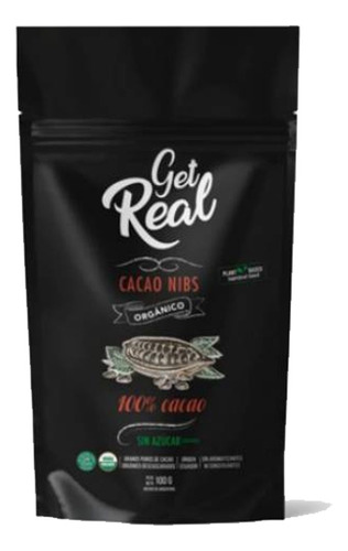 Nibs De Cacao 100% Organico Get Real 100 X Grs