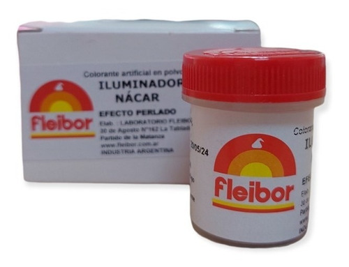 Colorante Polvo Iluminador Nacar Perlado Comestible Fleibor 